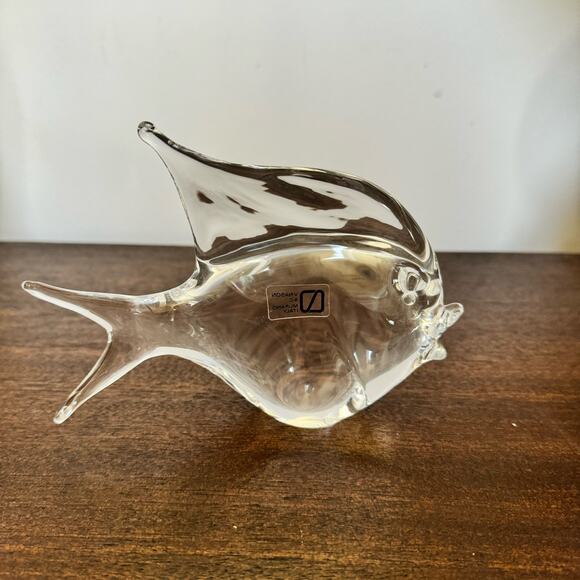 V Nason & C Murano Clear Glass Angelfish Tropical Fish Figurine Statue Unsigned - Picture 4 of 16